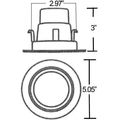 Morris 72611 14 5w 5000k Led Recessed Lighting Retrofit Kit Baffled Bezel 1200 Lm 120v 5 6 White 