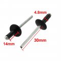 Uxcell 80 Pcs 4 8mm X 14mm Aluminum Open End Large Flange Blind Rivets