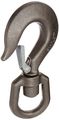 Indusco 47400946 Drop Forged Alloy Steel Swivel Eye Hook With Latch 3 Ton Working Load Limit 