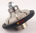 Raizi F20 Type Vacuum Brazed F Ogee-bullnose Diamond Hand Profile Wheel Router Bit For Granite Edge With 5 8 -11 Thread