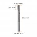 Harfington Chucking Reamer 9 1mm H7 Carbide Tip Straight Flutes Round Shank Lathe Machine Milling Cutter