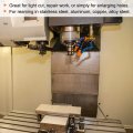 Harfington Chucking Reamer 9 1mm H7 Carbide Tip Straight Flutes Round Shank Lathe Machine Milling Cutter
