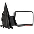 Right Side Towing Mirror For 2004 2014 F150 Pickup Truck Power Adjusted Heated With Turn Signal Puddle Light Chrome Cap Housing 