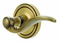 Grandeur Georgetown Rosette With Bellagio Lever Double Dummy Set Vintage Brass 