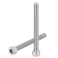 Hex Socket Bolts M8-1 25x85 304 Stainless Steel Drive Screw Silver Tone 4 Pcs 