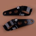 1pair 27-36mm Black Motorcycle Fork Head Lamp Holder Adapter Headlight Mount Bracket