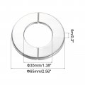 Uxcell Wall Split Flange 8pcs 304 Stainless Steel Round Escutcheon Plate For 32mm Diameter Pipe
