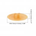 Uxcell Screw Cap Covers 120pcs 16 7x4 3mm Plastic Decoration Cover For Phillips Cam Fitting Nut Self-tapping Dark Orange