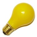 Satco 60 Watts A19 A-line Incandescent Bulb E26 Medium Yellow 2 Pk 