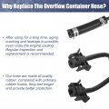 X Autohaux Engine Coolant Overflow Hose Expansion Tank For Ford Focus 2 0l L4 2012-2018 Radiator Reservoir Container Replace