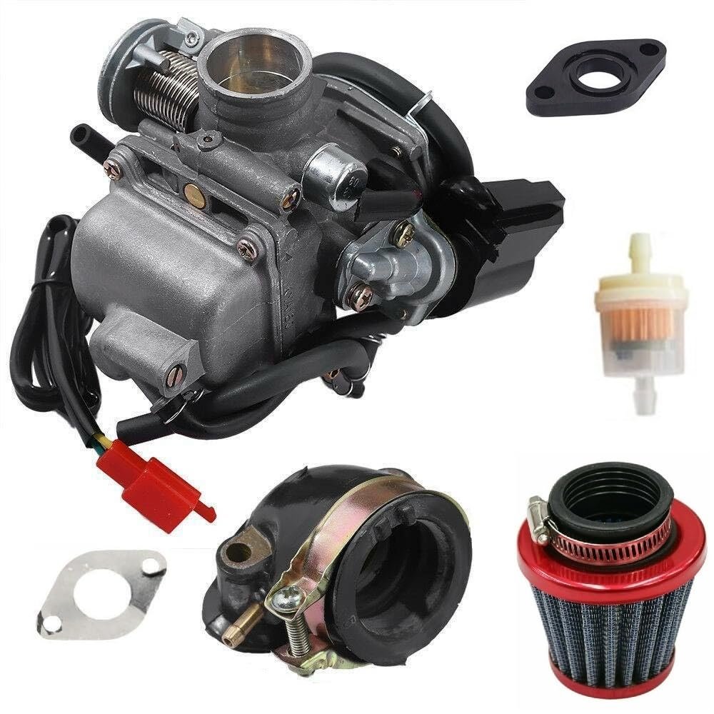 Carburetor Standard 24 Mm Gy6 For Suzuki An 125 U Cf42a With Intake Manifold Gasket Air Filter And Fuel