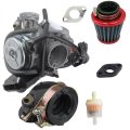 Carburetor Standard 24 Mm Gy6 For Suzuki An 125 U Cf42a With Intake Manifold Gasket Air Filter And Fuel