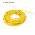 Uxcell Silicone Wire 16 Awg Ultra Flexible 600v Electric Strands Of Tinned Copper Ft Yellow
