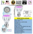 Jsvsal 2-pack Par20 Led Bulb 100w Replacement Purple Dimmable 12w 3030 Chips 1350lm E26 Medium Base Aluminum Casing Spot Light