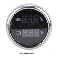 52mm Digital Voltage Gauge 2 In 1 Water Level Meter Universal 12v 24v With Backlight For Cars Rvs Trucks Boats