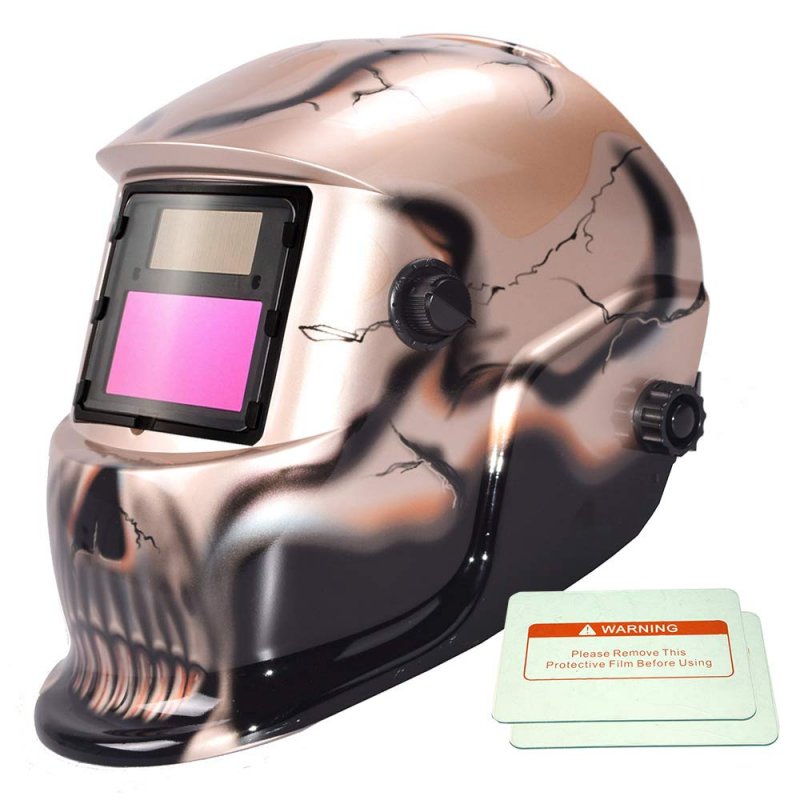 Imeshbeana Pro Cool Solar Auto-darkening Welding Grinding Helmet 2 Pcs Extra Lens Covers Ansi Certified Model 1052 Usa