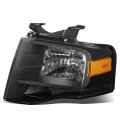 Auto Dynasty Fo2502227 Oe Style Driver Left Side Black Housing Headlight Lamp Compatible With Ford Expedition 07-14