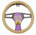 Majic Luxury Steering Wheel Cover Heavy Duty Universal Fit Protects Your Hands Under All Weather Conditions Beige 