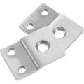 Angoily 2pcs Lock Body Counter Vane Door Hole Filler Plate Deadbolt Installation Kit Cover Strike Garage Reinforcement Frame 
