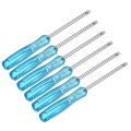 6pcs Mini Slotted Screwdriver 2 0mm 65mm Length Micro Precision Flat Head Screw Driver With Non-slip Handle For Watch 