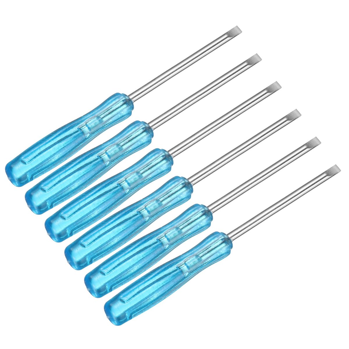 6pcs Mini Slotted Screwdriver 2 0mm 65mm Length Micro Precision Flat Head Screw Driver With Non-slip Handle For Watch