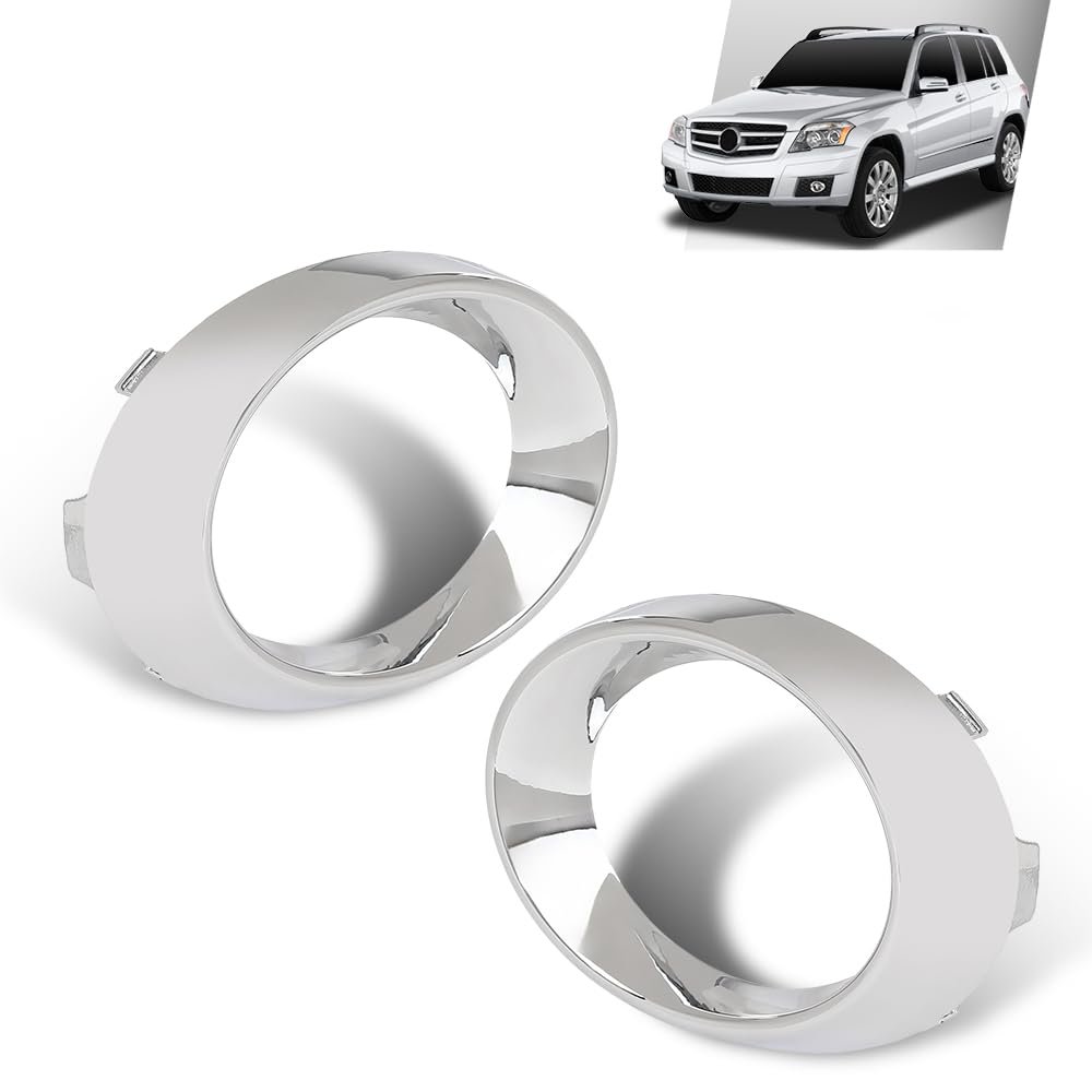 Fog Light Trim Set Left And Right Chrome 2pcs For Benz Glk350 Submodel 4matic Base 2010-2012 2048851074