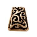 Vicenza Designs K1252 Liscio Finger Pull Knob Antique Gold 