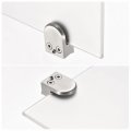 Uxcell Stainless Steel Glass Clamp 4pcs Clip Curved Back Round Bracket For Thickness 6-8mm Balustrade Staircase Handrail Holder