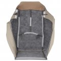 Autokay Driver And Passenger Side Bottom Top Lean Back Leather Seat Cover Tan For Cadillac Escalade 2003-2006