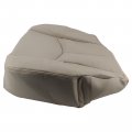 Autokay Driver And Passenger Side Bottom Top Lean Back Leather Seat Cover Tan For Cadillac Escalade 2003-2006