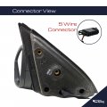 Spieg Vw1320159 Driver Side Mirror Replacement For Volkswagen Jetta 2011-2018 Power Heated Textured Black Cover 5 Pin Lh