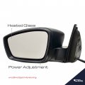 Spieg Vw1320159 Driver Side Mirror Replacement For Volkswagen Jetta 2011-2018 Power Heated Textured Black Cover 5 Pin Lh