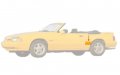 1987-93 Mustang Lx Front Of Quarter Body Molding Left Driver Side
