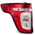 Taillight Assembly For Ford Explorer Xlt Base Limited Sport 2011 2015 Driver Side Red Clear Replaces Bb5z13405c Halogen Bulbs 