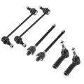 6pcs Front Suspension Kit Inner Outer Tie Rod End Sway Bar Link Ford For Mustang 2015-2019 No Es801352 Ev801343 K750798 