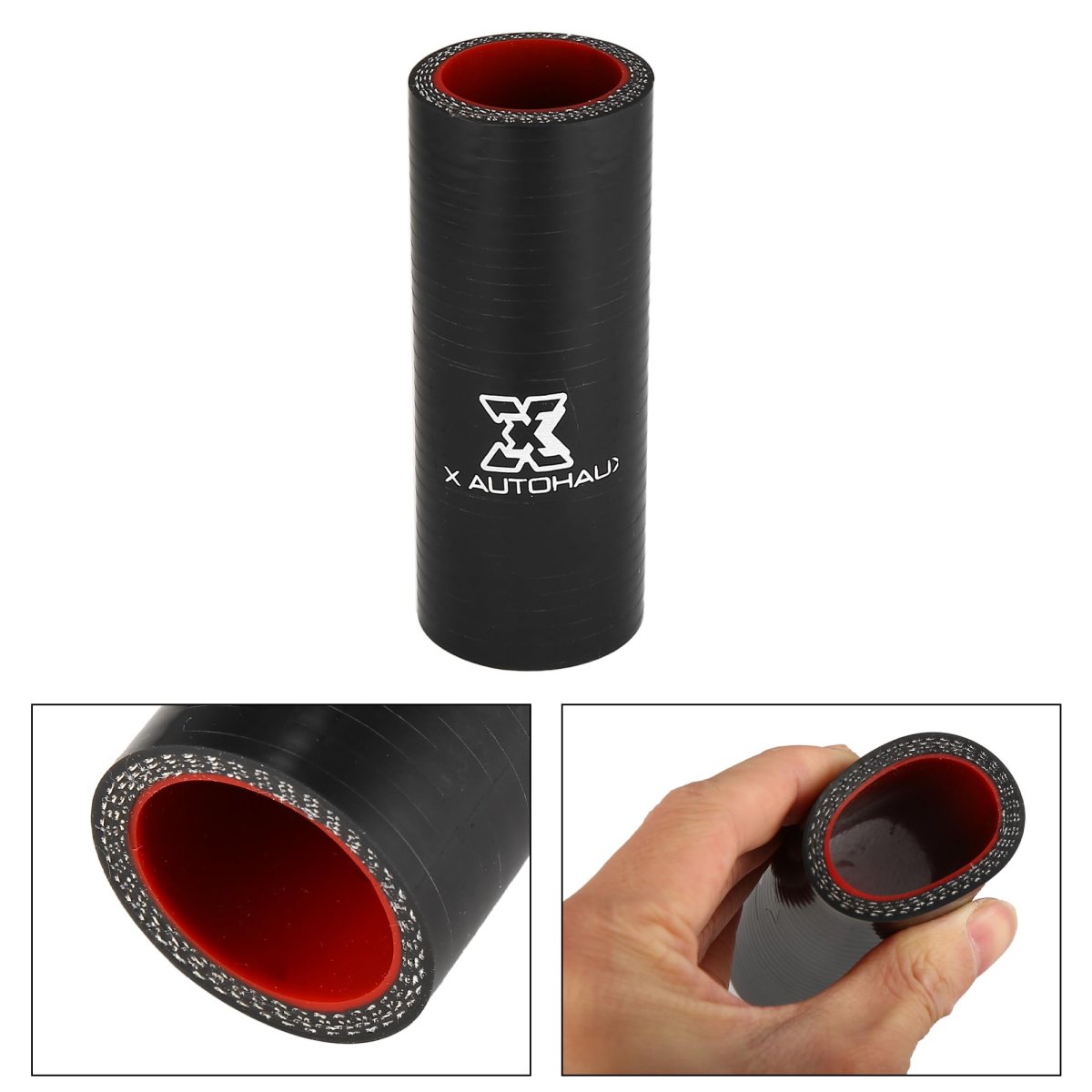 30mm 1 18 Id Straight Silicone Reducer Hose Coupler Intercooler Tube Black Red For Car Intake Piping