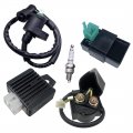 Shumandala Cdi Ignition Coil Regulator Rectifier Relay Spark Plug For Cg 49cc 50cc 70cc 90cc 110cc 125cc Atv Chinese Go Kart 