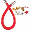 Hg-2d-48k Climatek T S Brass Standard Gas Hose Connector Kit Nsf 3 4 