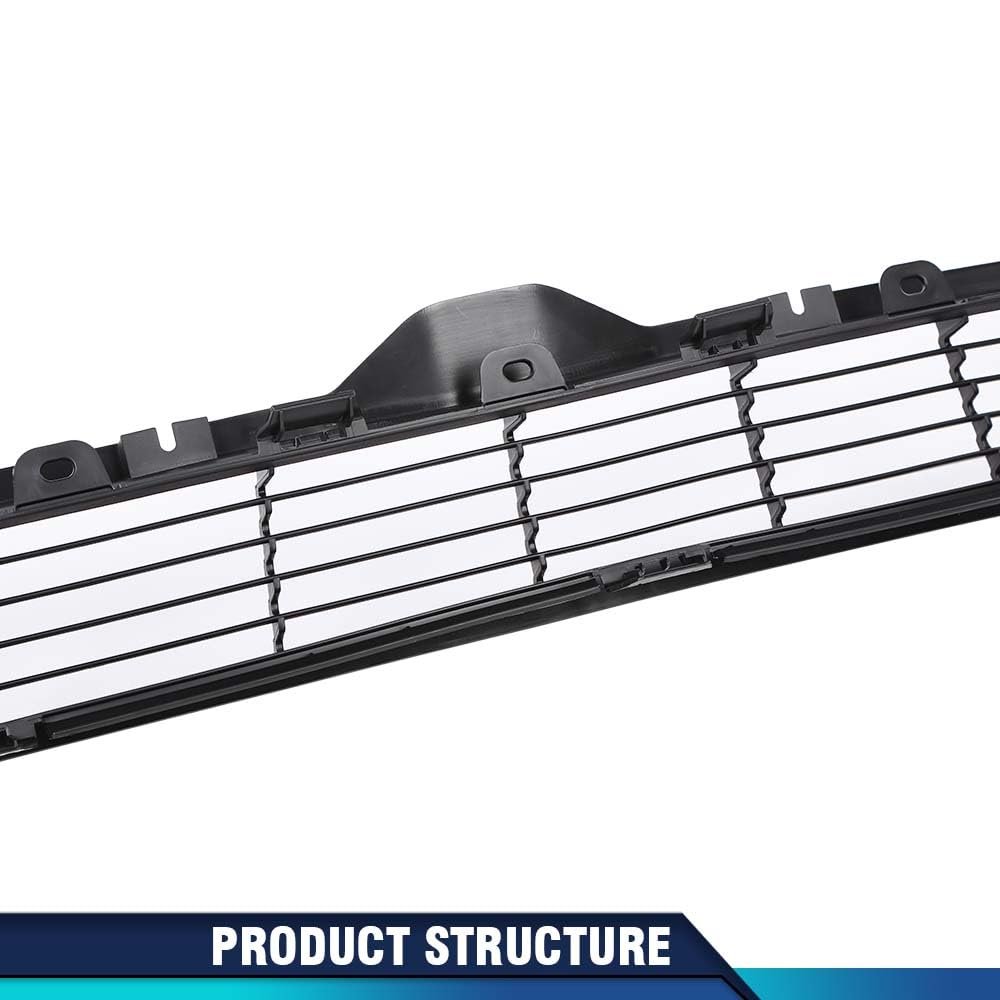 Front Bumper Lower Grille Mesh Grill Black For Tesla Model 3 2017 2022 Part Number 00 C Polypropylene Material