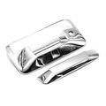 Sizver Triple Chrome Plated Tailgate Cover For 2014-2018 Silveardo Sierra 1500 2500 3500 With Backup Camera Hole 