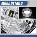 Auto Dynasty Full Led Front Bumper Driving Fog Light Lamps With Switch And Wiring Harness Compatible Gmc Sierra 1500 2500hd