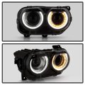 Acanii For Halogen Type W O Air Ducts 2015-2022 Dodge Challenger Led Halo Drl Projector Headlight Headlamp Passenger 