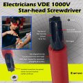 Wedo Insulated Phillips Precision Screwdriver Professional Vde 1000v Size 3 0a 152mm Ph0 50 Cr-v Steel Iec 60900