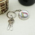 Aquaman Movie Sea Shells Logo Keychain Chrome Plated Metal Pop Cap Bottle Opener