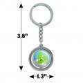 Graphics More Care Bears Good Luck Bear Keychain Spinning Round Chrome Plated Metal