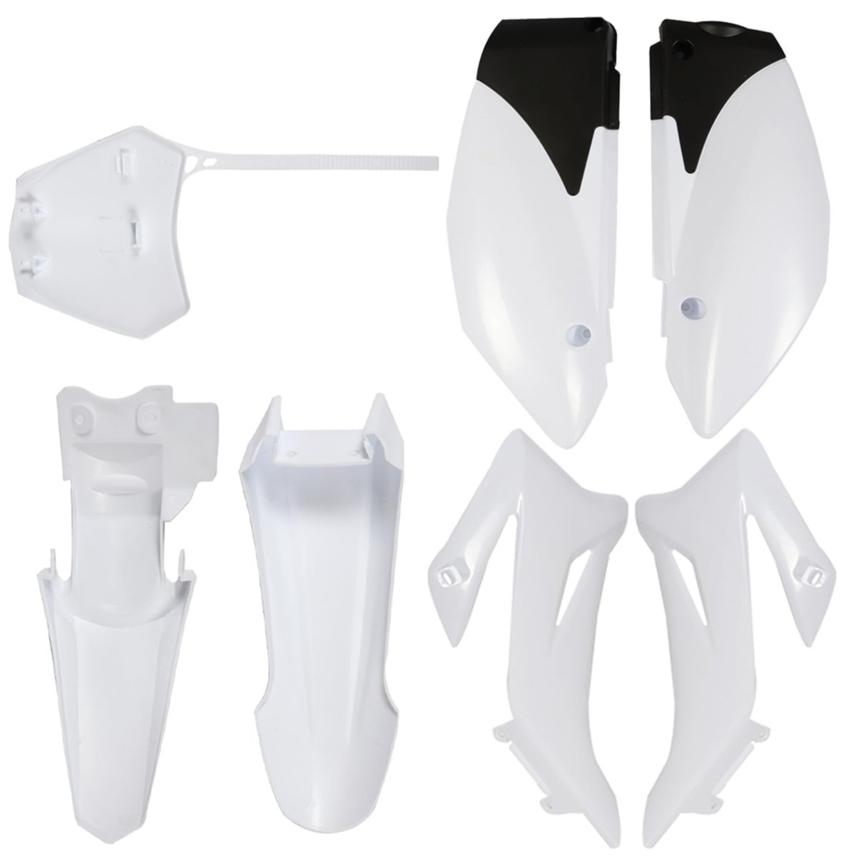 Motorcycle White Body Cover Plastic Fairing Kit Replacement For Ttr110e Ttr 110
