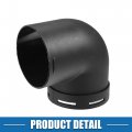 A Absopro Car Air Diesel Heater Duct Warm Ducting Pipe Elbow Outlet Connector 2 36 60mm Od Black Set Of