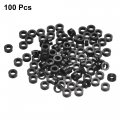Uxcell Nylon Round Spacer Washer 4 2mm Id 7mm Od 3mm Height For M4 Screws Black 100pcs