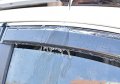 4pcs Car Window Deflector Rain Guards Chrome Trim For Ford Explorer 2020 2021 2022 2023 2024 Wind Deflectors