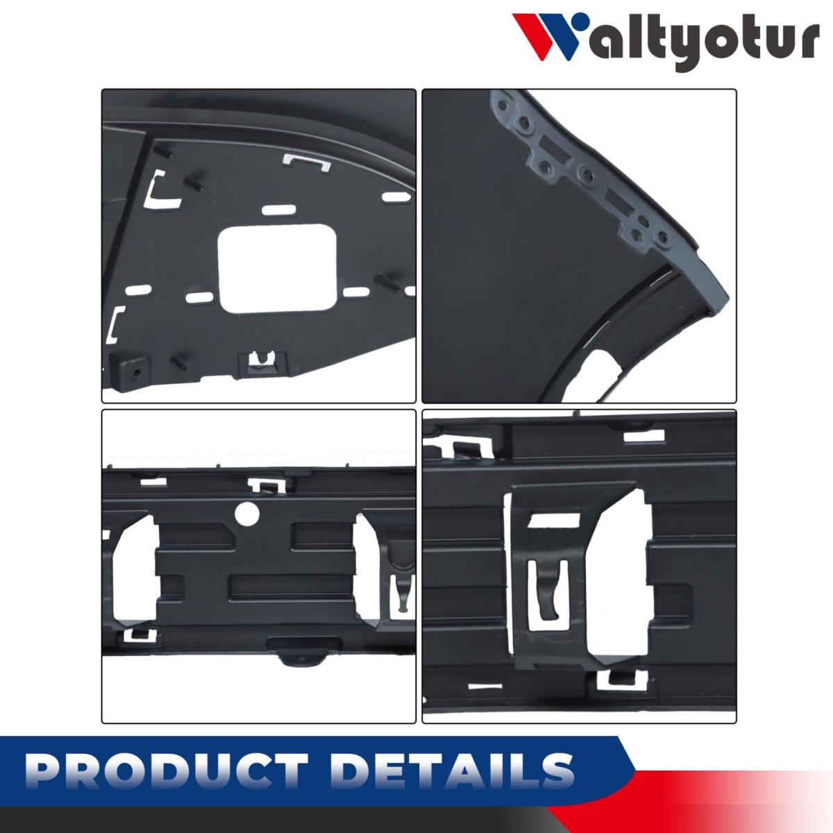 Fo1000674 Front Upper Bumper Cover Replacement For 2013-2016 Escape W Fog Lamp Holes With Park Assist